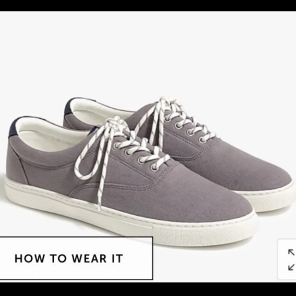 JCrew Explorer Canvas Lace up sneakers